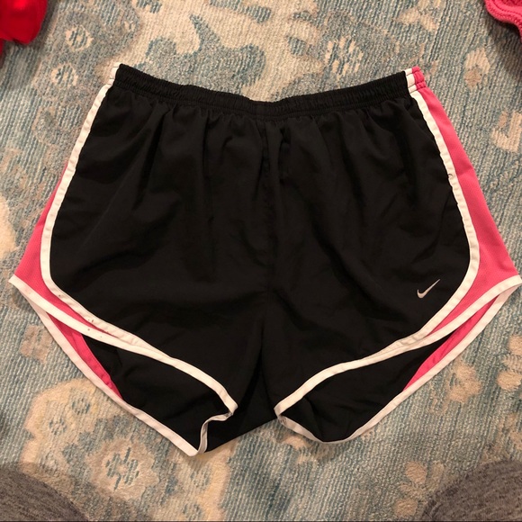 Nike Pants - NIKE Dry Fit Tempo shorts pink and black